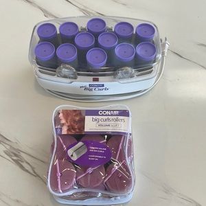 Conair More Big Curls Hot Rollers + sponge rollers